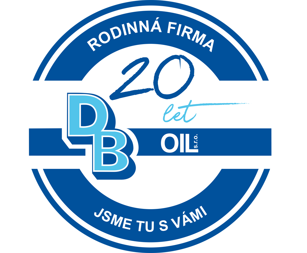 Logo DB oil s.r.o. výročí